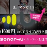 sonar-u(ソナーユー)で定額制ライブ行き放題！ライブ好き必見！